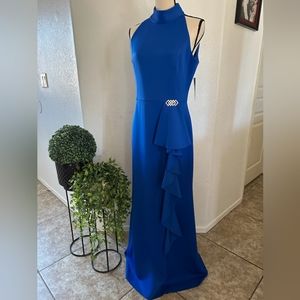 Eliza J Royal Blue Halter Dress